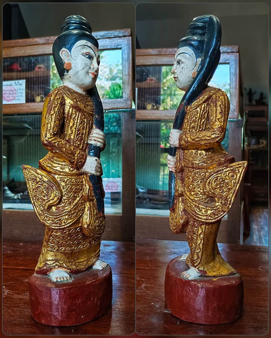 พระแม่ธรณีศิลปะพม่ามัณฑเลย์2