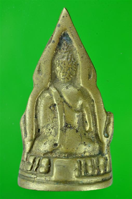 รูปหล่อพระพุทธชินราชปี2500(หลวงปู่เผือก)หน้าอกเลาหลังอกเลาตอกโค๊ดอกเลาอุดกริ่ง (พระแต่งใช้เองครับ)