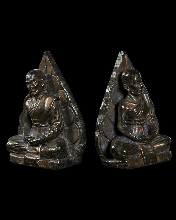 รูปหล่อใบโพธิ์ ลป.คำปัน วัดสันโป่ง นวะ 1