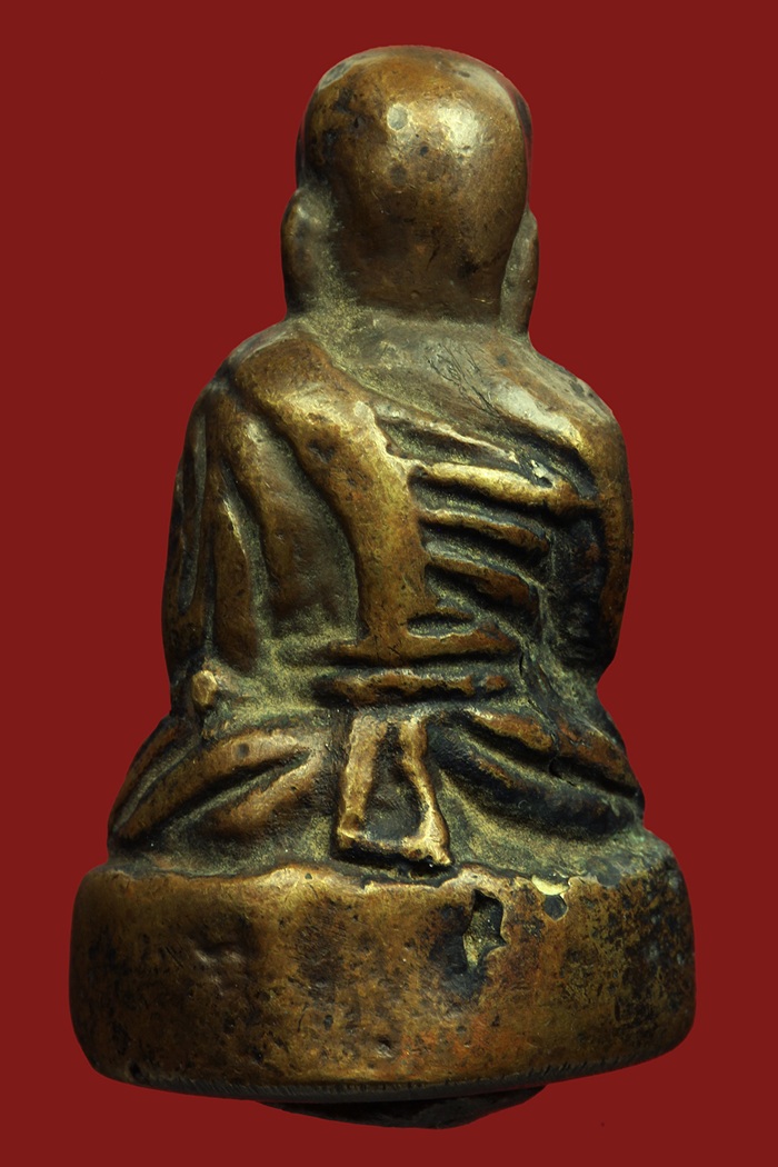 ..รูปหล่อโบราณ หลวงพ่อทองศุข วัดโตนดหลวง จ.เพชรบุรี ปี 2499..