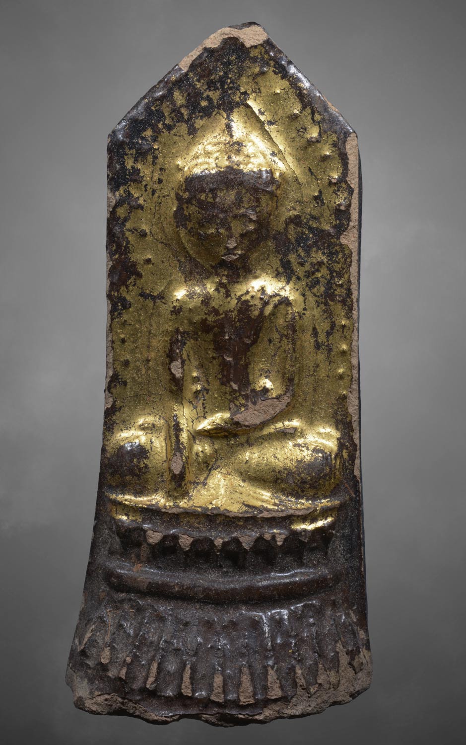 พระพุทธพม่า ศิลปะชาน เนื้อดิน
