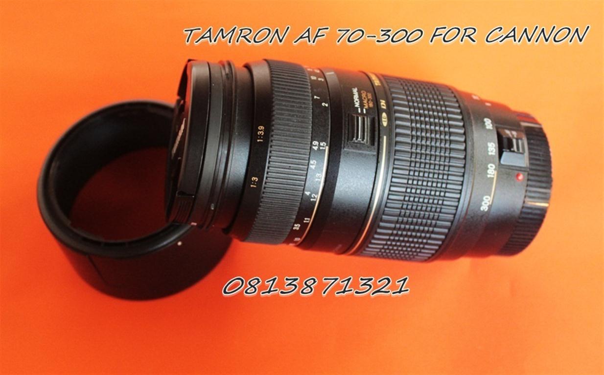 เลนส์ tamron af 70-300 f/4-5.6 dild macro for cannon  สภาพตามรูปครับสวยมาก