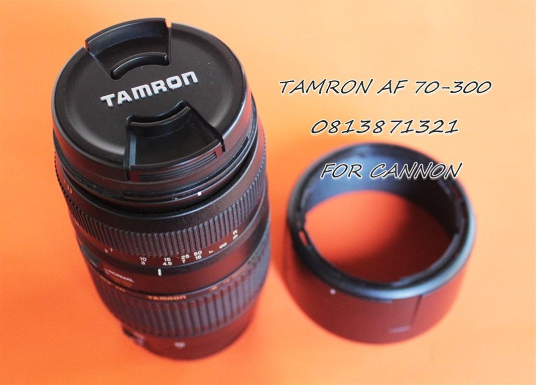 เลนส์ tamron af 70-300 f/4-5.6 dild macro for cannon  สภาพตามรูปครับสวยมาก