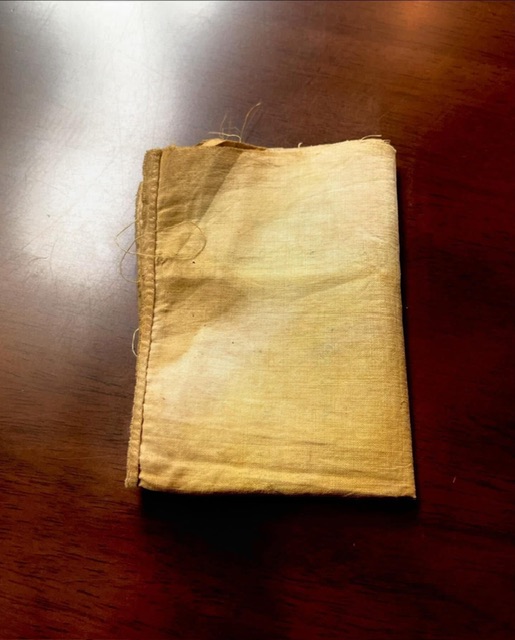 ผ้ายันต์ พระสิวลี ล้านนาโบราณ เขียนมือหมึกสัก