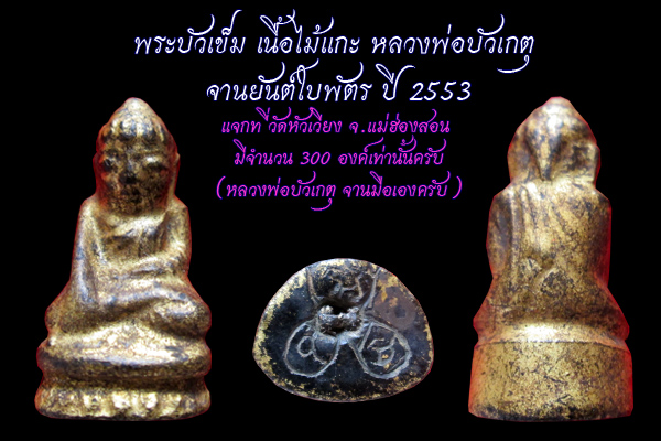 1 ใน 300 องค์ บัวเข็ม ไม่แกะ หลวงพ่อวัดเกตุ ปี 2553