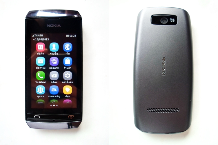 โทรศัพท์Nokia Asha 306 สภาพดี ใช้งานได้ปกติ ขายถูก 1650.-