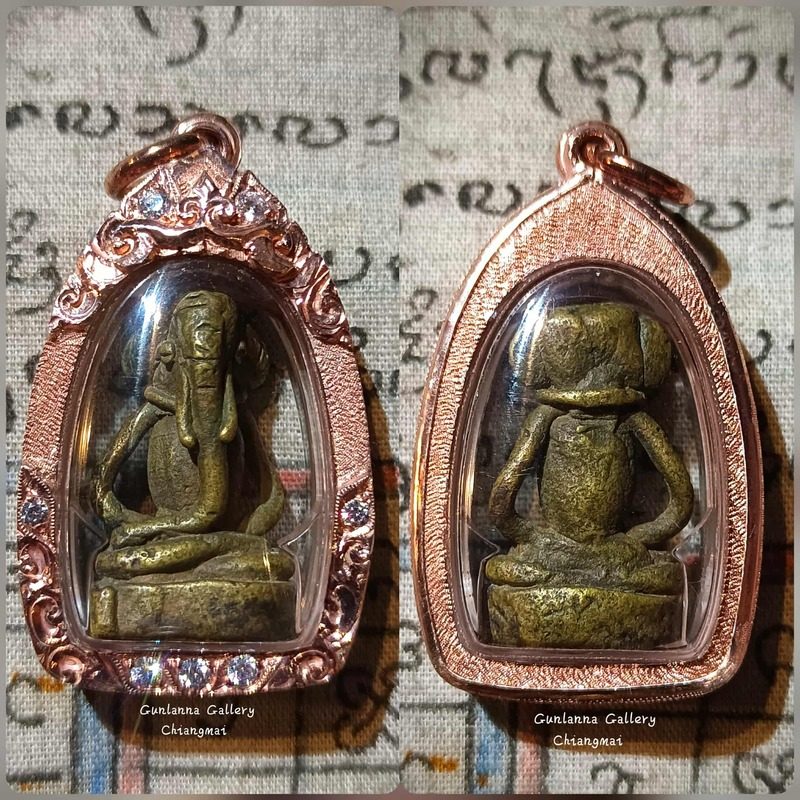 พระพิฆเนศเนื้อทองผสมหล่อเก่า