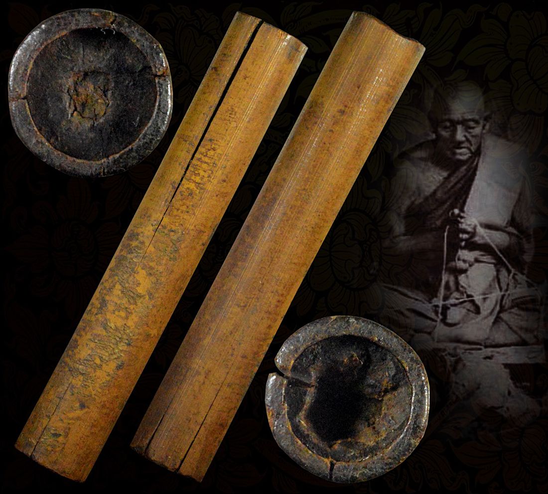 ตะกรุดไม้รวก หลวงปู่จันทร์ วัดนางหนู