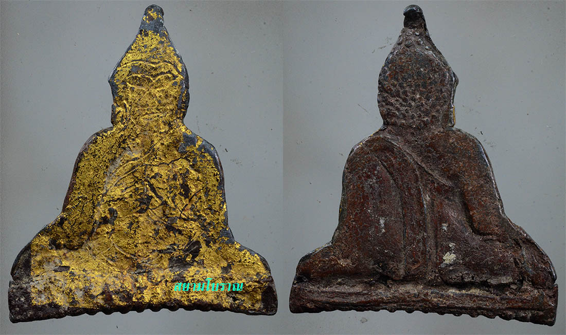 #15395พระพิมพ์เชียงแสน ตะกั่วสนิมแดง