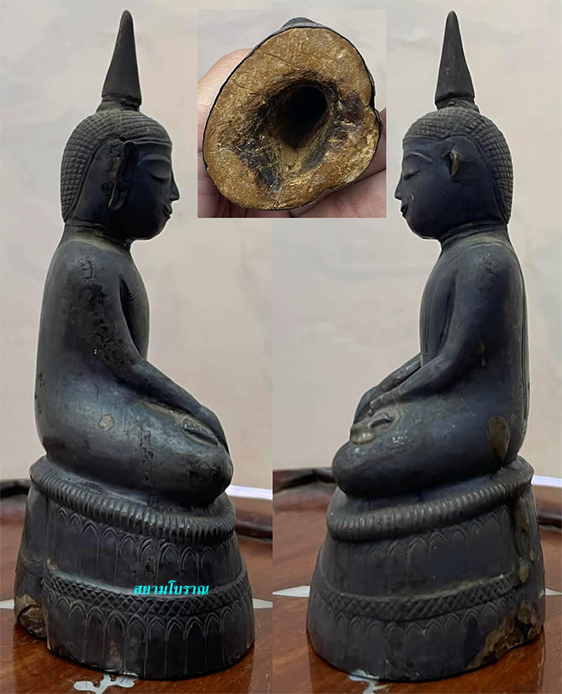 #18213พระพุทธรูปบุแผ่นเงิน พม่า แบบฉาน