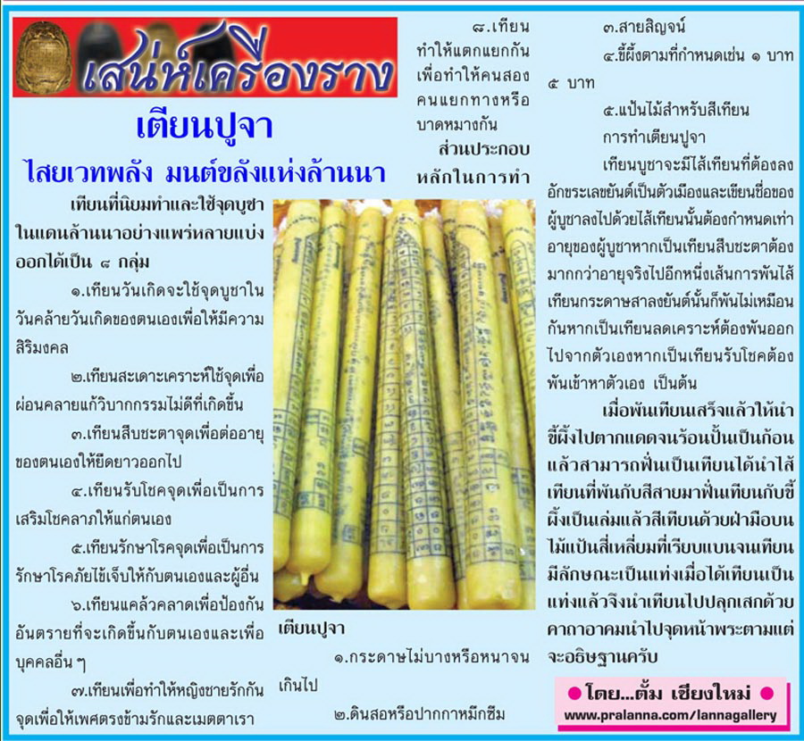 เสน่ห์เครื่องราง...เชียงใหม่นิวส์ 4 มิถุนายน 2555