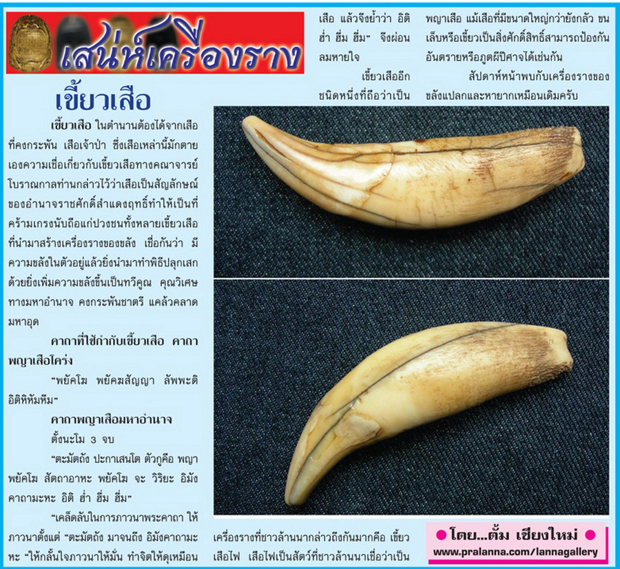 เสน่ห์เครื่องราง...เชียงใหม่นิวส์ 21 พฤษภาคม 2555