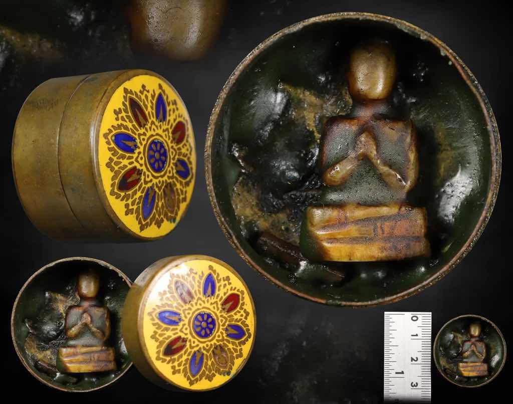 กุมารทองพนมมือ เนื้องาแกะ แช่สีผึ้ง