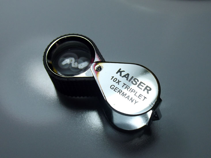 กล้องส่องพระจากเยอรมัน**KAISER-10X TRIPLET18MM**เลนส์แก้ว 2 ชั้นใสเคลือบมัลติโค๊ดพร้อมซองหนังอย่างดี