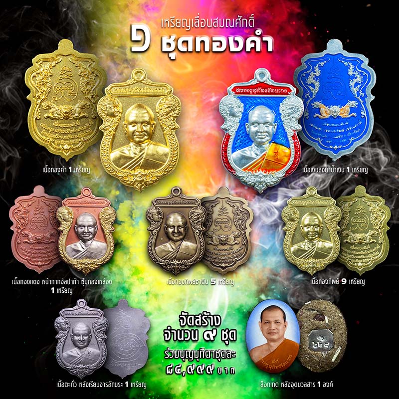 เหรียญเลื่อนสมณศักดิ์ปี65 พระครูสุภัทรรัตนากร(เจริญศักดิ์ สิริภทฺโท)