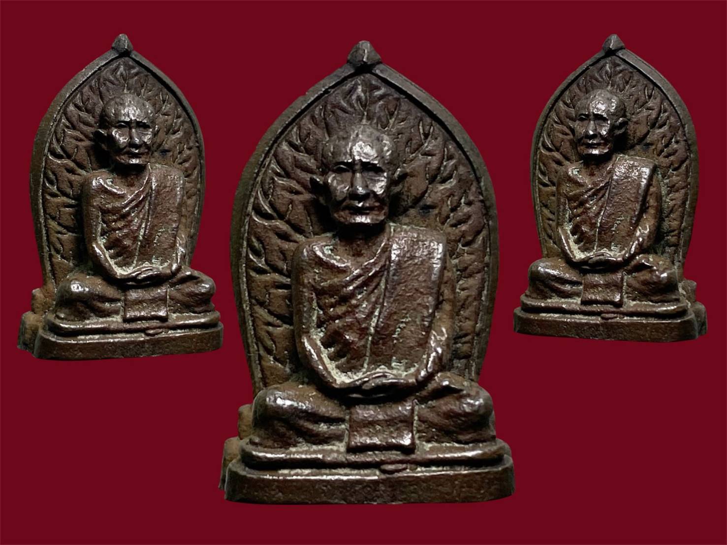 พระหล่อรูปเหมือนพิมพ์เสมา หลวงปู่แหวน