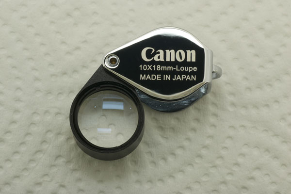 กล้องส่องพระ Canon doublet Canon Jewels Loup 10x (Made in Japan) (เคาะเดียว)